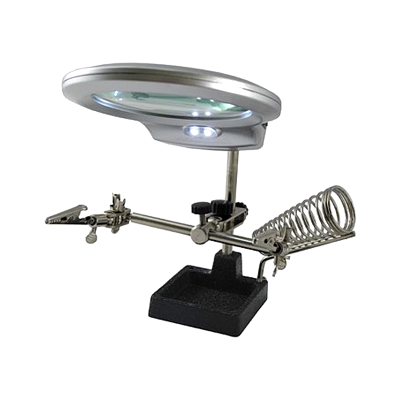 59-010272-1.jpg Μεγεθυντικός Φακός με Λάμπες Led και Βάση Συγκόλλησης - Image 1