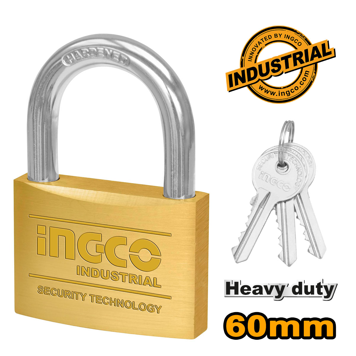 DBPL0602-1.jpg Επαγγελματικό Λουκέτο Ορειχάλκινο Βαρέος Τύπου 60mm - Image 1