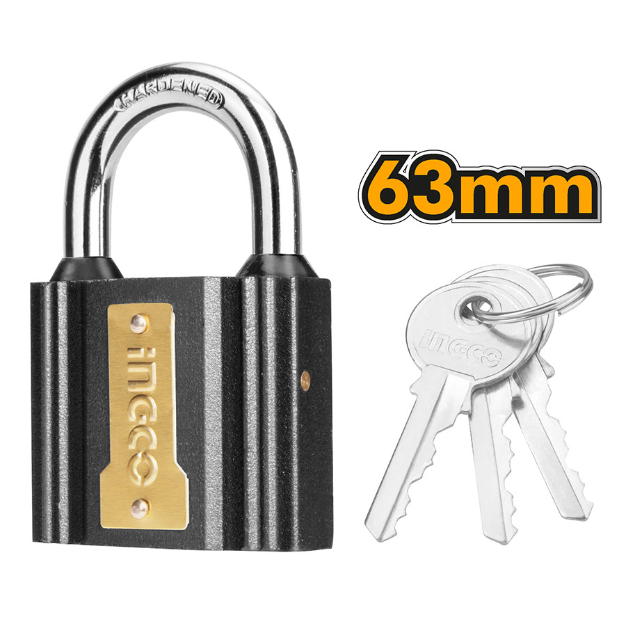 DIPL0601-1.jpg Λουκέτο Μαύρο Σιδερένιο 63mm - Image 1