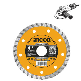 Διαμαντόδισκος Turbo Ξηράς και Υγρής Κοπής  115mm