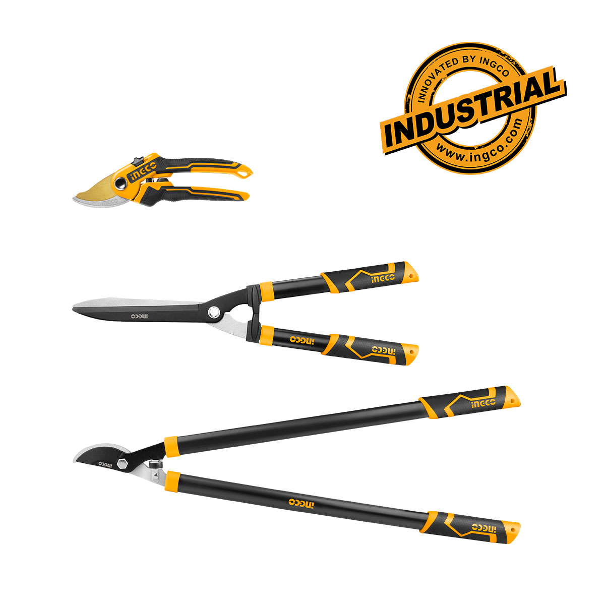 HLT76033-1.jpg Σετ 3 τεμ Ψαλίδια Κήπου Επαγγελματικά - Image 1