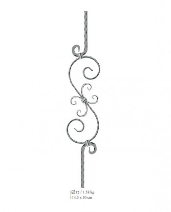 BN035-350x435 Σφυρήλατο Στοιχείο ΒΝ035 80cm // BILDA - Image 1