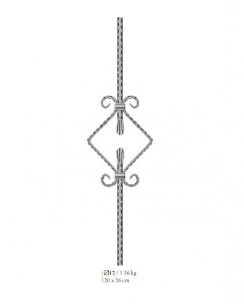 ΒΝ060-350x435 Σφυρήλατο Στοιχείο ΒΝ060 80cm // BILDA - Image 1