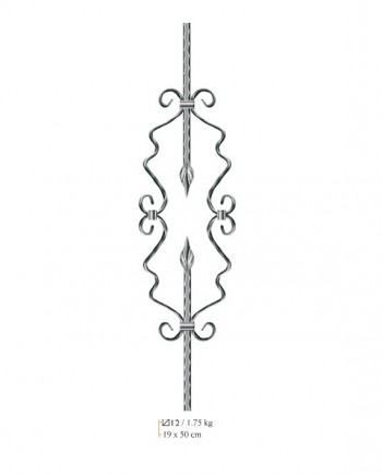 ΒΝ064-350x435 Σφυρήλατο Στοιχείο ΒΝ064 80cm // BILDA - Image 1