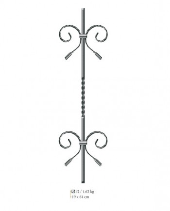 ΒΝ087-350x435 Σφυρήλατο Στοιχείο ΒΝ087 80cm // BILDA - Image 1