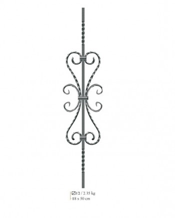 ΒΝ094-350x435 Σφυρήλατο Στοιχείο ΒΝ094 80cm // BILDA - Image 1