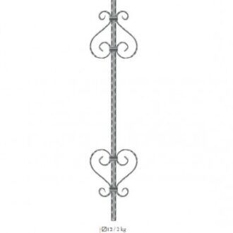 Σφυρήλατο Στοιχείο ΒΝ120 80cm // BILDA