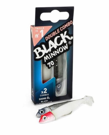 45736518_911212195739455_6997350999132209152_n-350x435 FIIISH BLACK MINNOW NO.1 DOUBLE COMBO 6G – WHITE & BLUE - Image 1