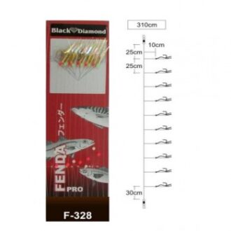 Τσαπαρί “FENDA F-328” 10 Αγκίστρια // BLACK DIAMOND